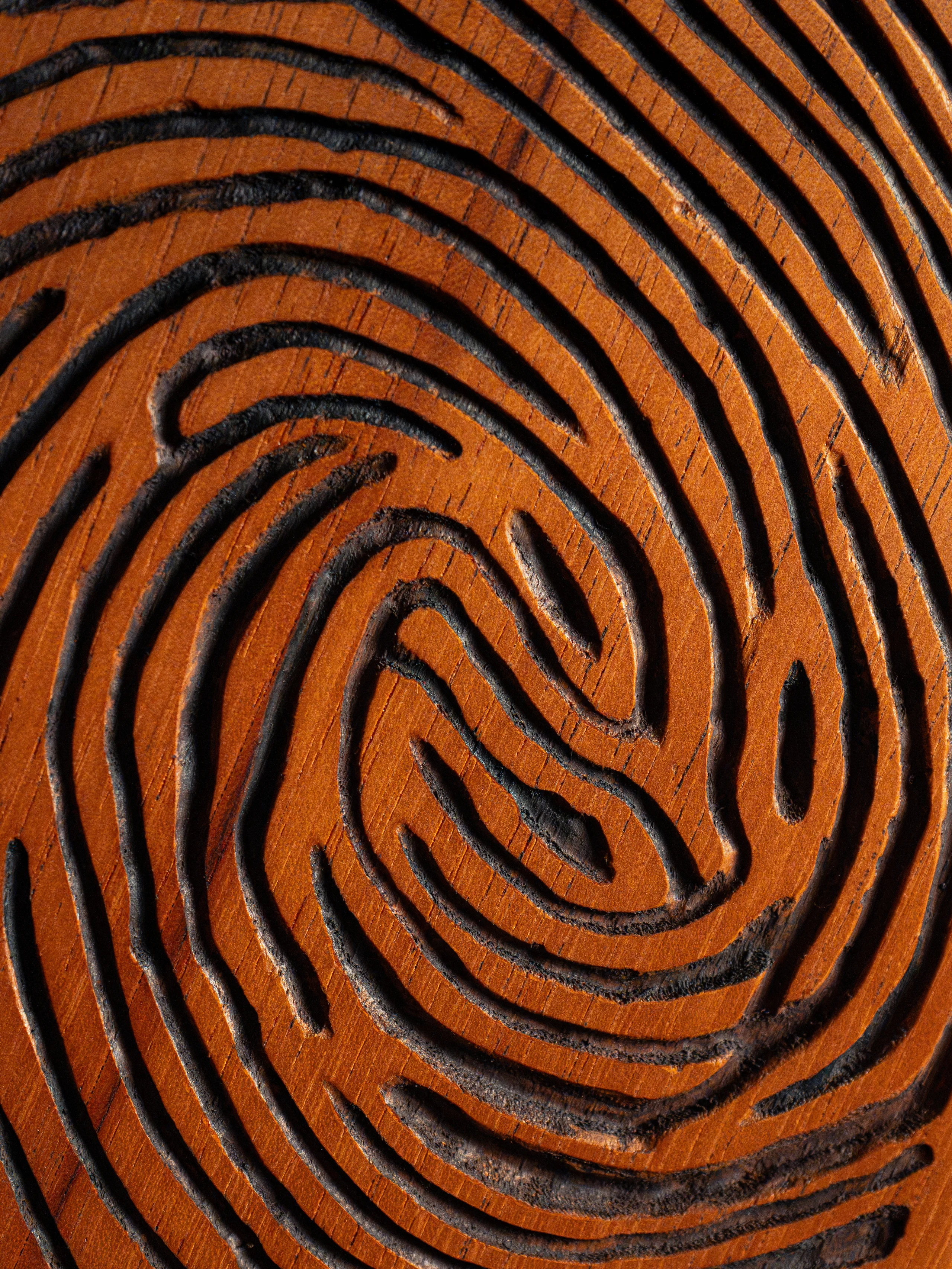 Mâmia Ancestral, detalhe da digital esculpida na superfície